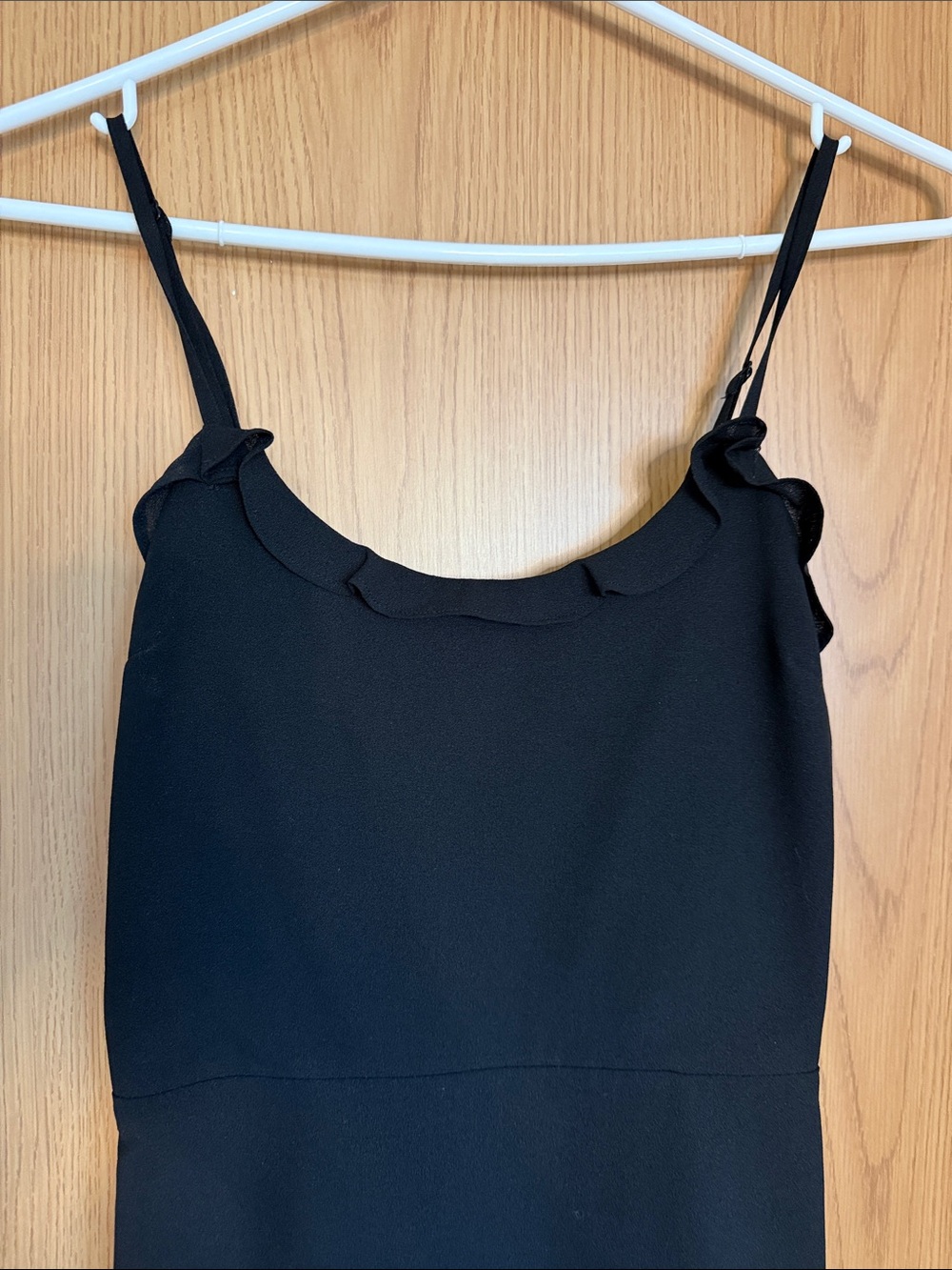 Wilfred Black Scalloped-Edge Slip Midi Dress - Picture 4 of 4